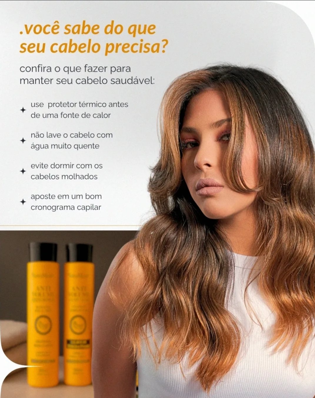 Post · você sabe do que seu cabelo precisa?
