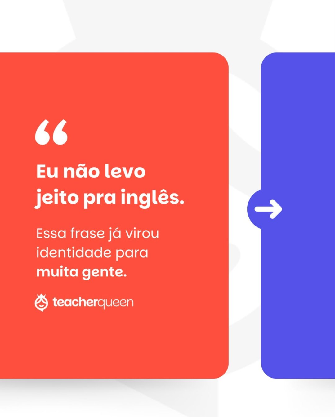 Você não nasceu sem talento para inglês, slide 2